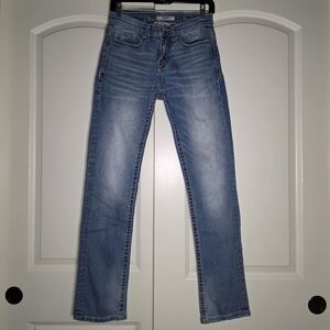 Buckle Men's Alec Slim Straight 28x32 Light Blue Denim Jeans